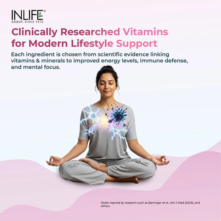 INLIFE Multivitamins & Minerals Antioxidants for Women Daily Formula Vitamins Supplement