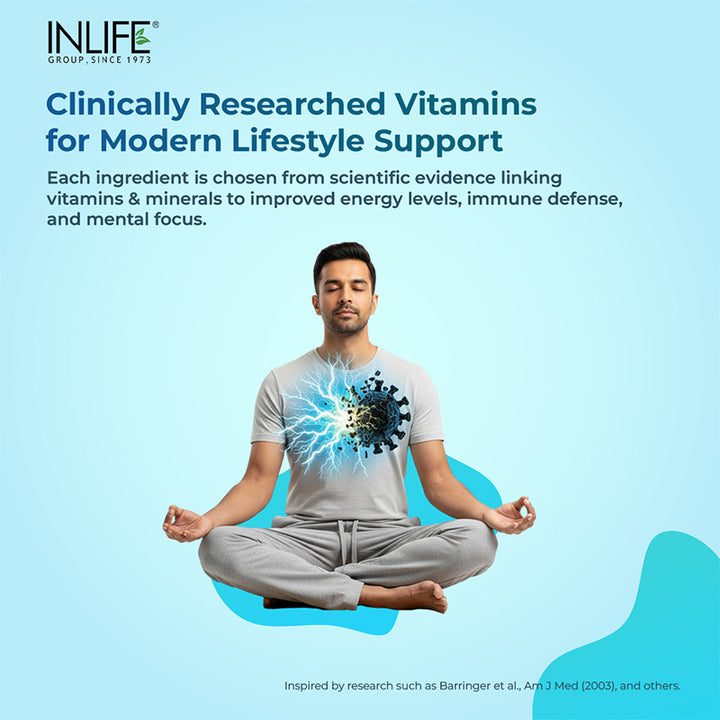 Inlife Multivitamin and Minerals Tablets for Men | Ashwagandha, Ginseng, Grape Seed Extract