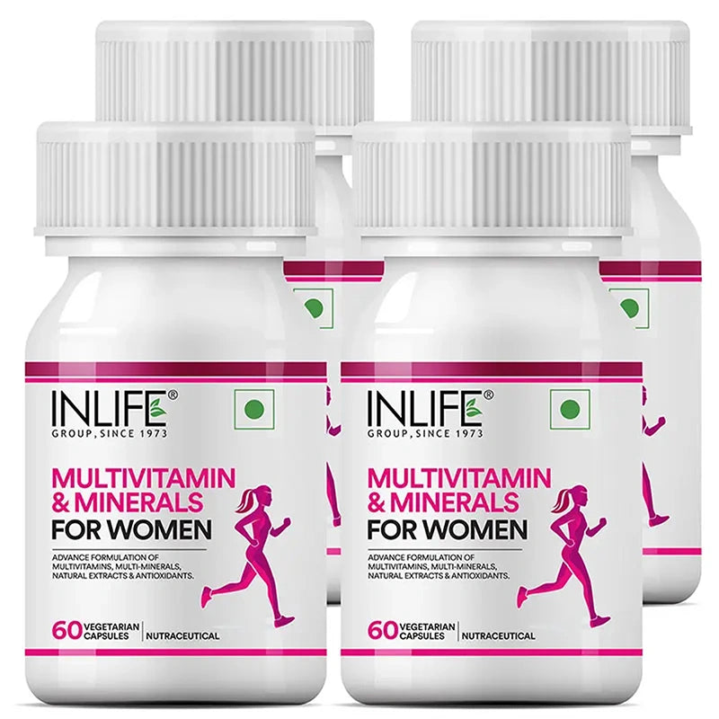 INLIFE Multivitamins & Minerals Antioxidants for Women Daily Formula Vitamins Supplement