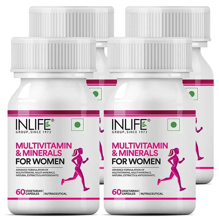 INLIFE Multivitamins & Minerals Antioxidants for Women Daily Formula Vitamins Supplement