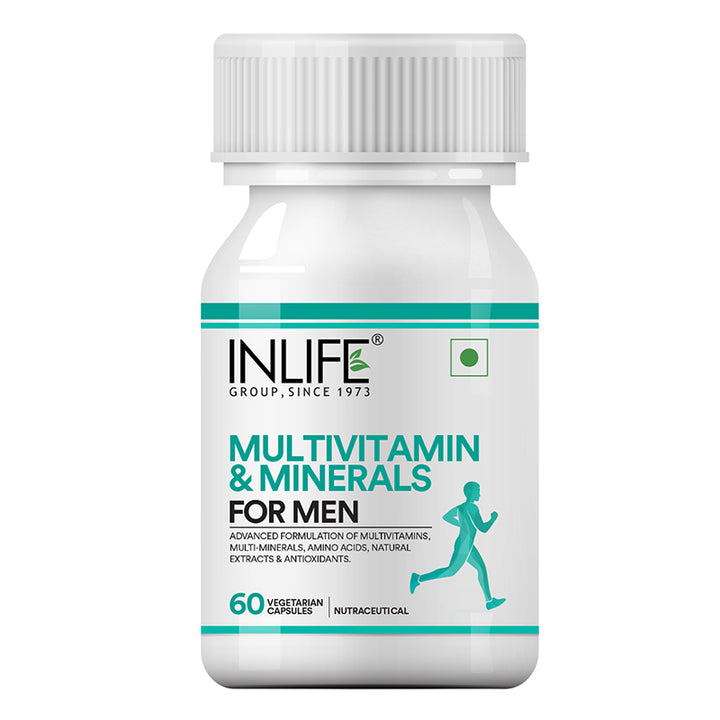 INLIFE Multivitamins & Minerals Amino Acids Antioxidants for Men Health Supplement
