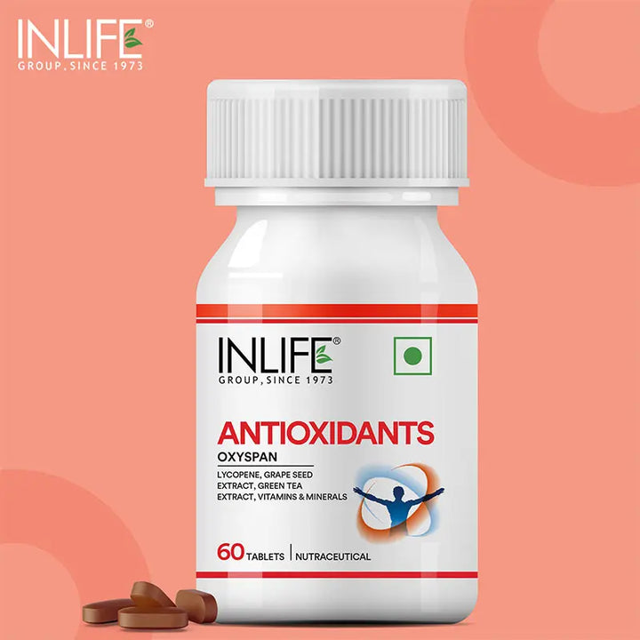 INLIFE Antioxidants Supplements | Lycopene Grape Seed Extract Green Tea Extract | Supports Immune Health