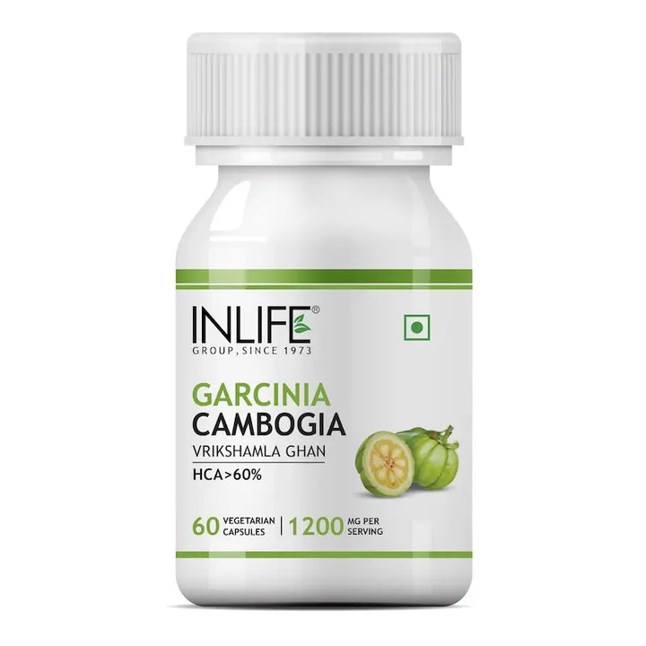 INLIFE Pure Garcinia Cambogia Fruit Extract (60% HCA) Supplement, 1200mg