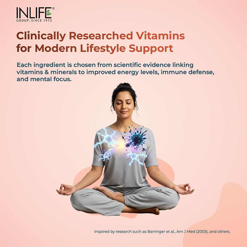 Inlife Multivitamin and Mineral for Women | Shatavari, Hyaluronic Acid, Grape Seed Extract