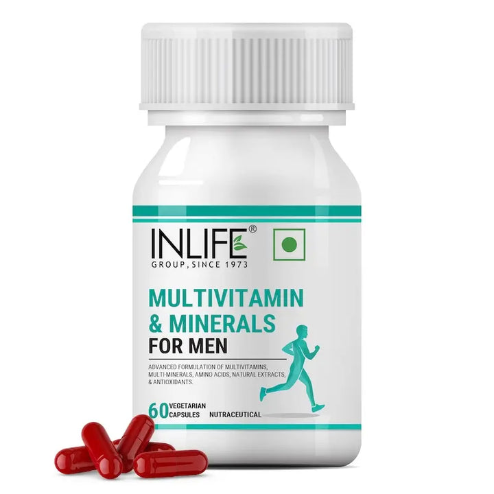 INLIFE Multivitamins & Minerals Amino Acids Antioxidants for Men Health Supplement