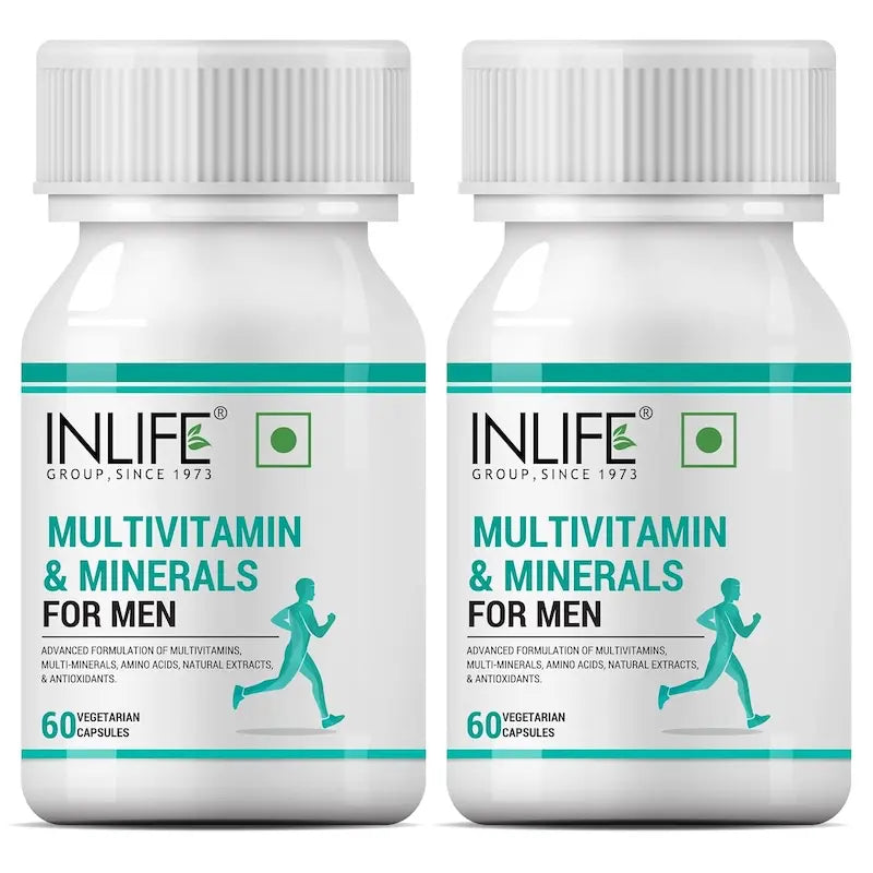 INLIFE Multivitamins & Minerals Amino Acids Antioxidants for Men Health Supplement