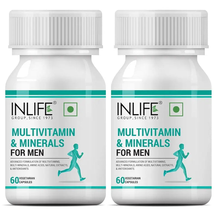 INLIFE Multivitamins & Minerals Amino Acids Antioxidants for Men Health Supplement