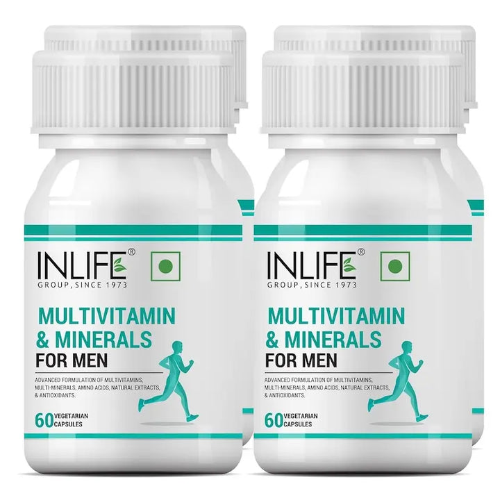 INLIFE Multivitamins & Minerals Amino Acids Antioxidants for Men Health Supplement