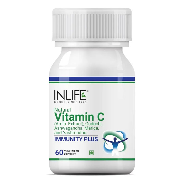 INLIFE Immunity Plus Immune Booster Supplement with Ayurvedic Herbs | Ashwagandha, Amla, Guduchi, Licorice