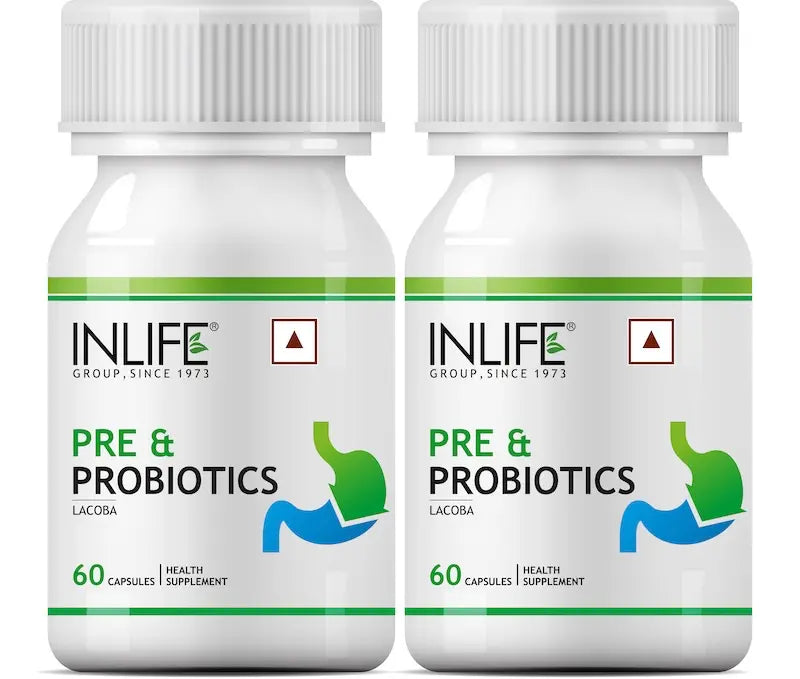 INLIFE Prebiotics and Probiotics Supplement for Men Women