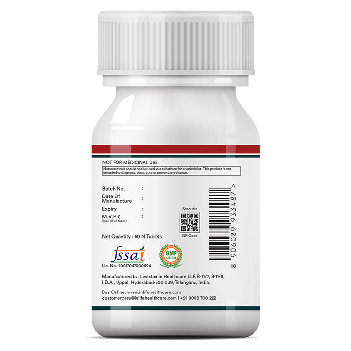 Inlife Multivitamin and Minerals Tablets for Men | Ashwagandha, Ginseng, Grape Seed Extract