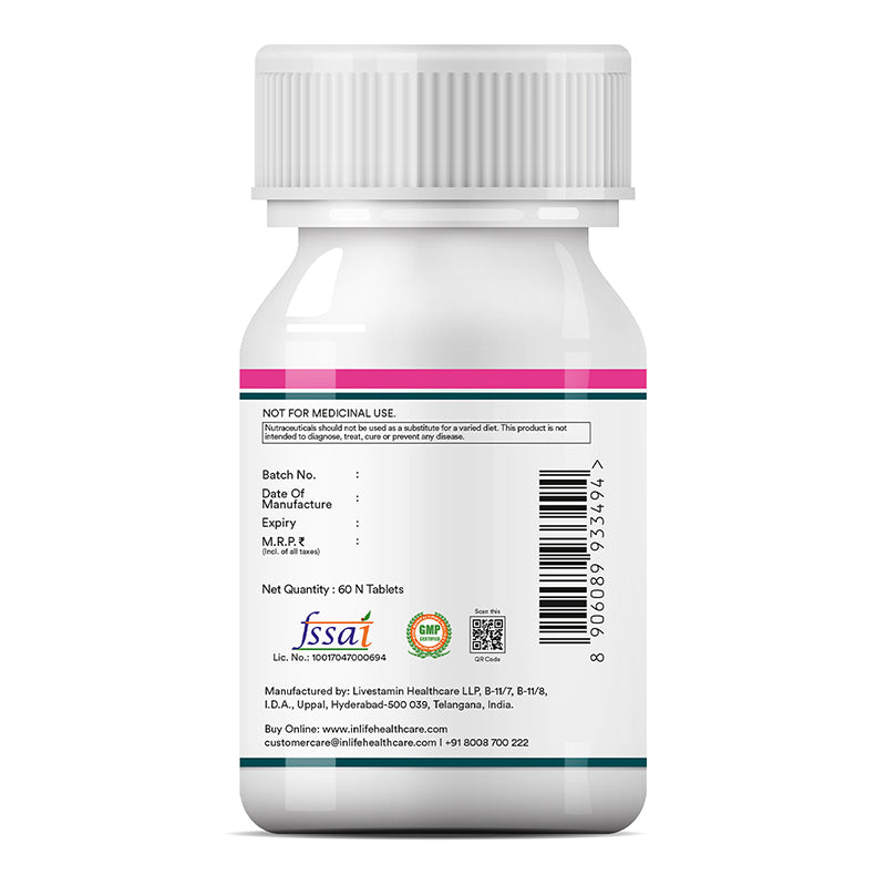 Inlife Multivitamin and Mineral for Women | Shatavari, Hyaluronic Acid, Grape Seed Extract