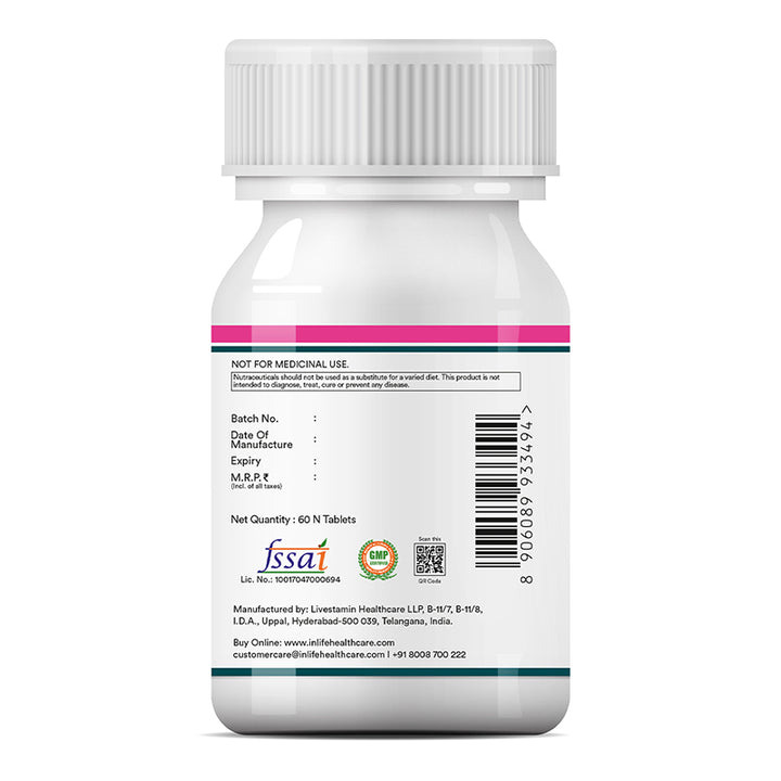 Inlife Multivitamin and Mineral for Women | Shatavari, Hyaluronic Acid, Grape Seed Extract