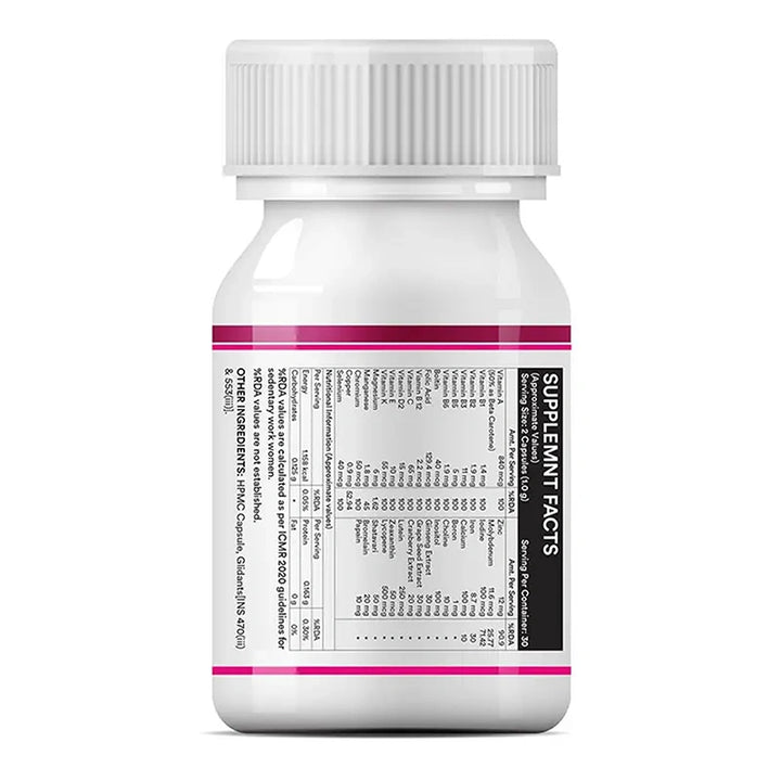 INLIFE Multivitamins & Minerals Antioxidants for Women Daily Formula Vitamins Supplement