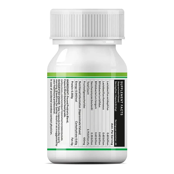 INLIFE Prebiotics and Probiotics Supplement for Men Women
