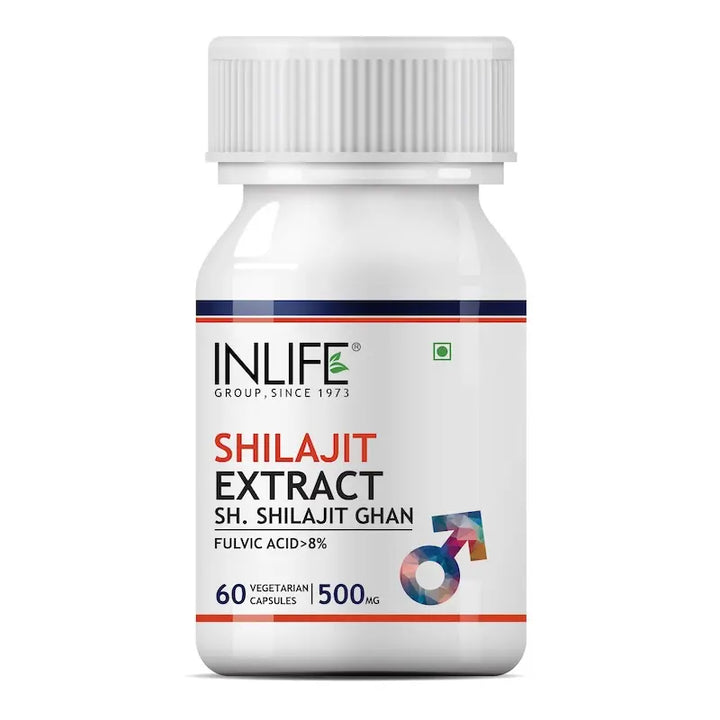 INLIFE Pure Shilajit Extract Supplement for Men | Strength and Stamina, 500mg