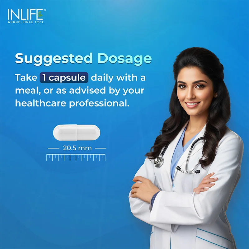 Inlife Zinc Supplements, Chelated Zinc Complex | Men & Women | 120 Veg. Capsules