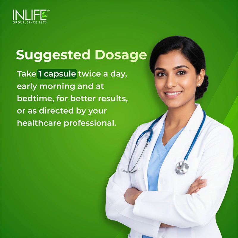 INLIFE Prebiotics and Probiotics Supplement for Men Women