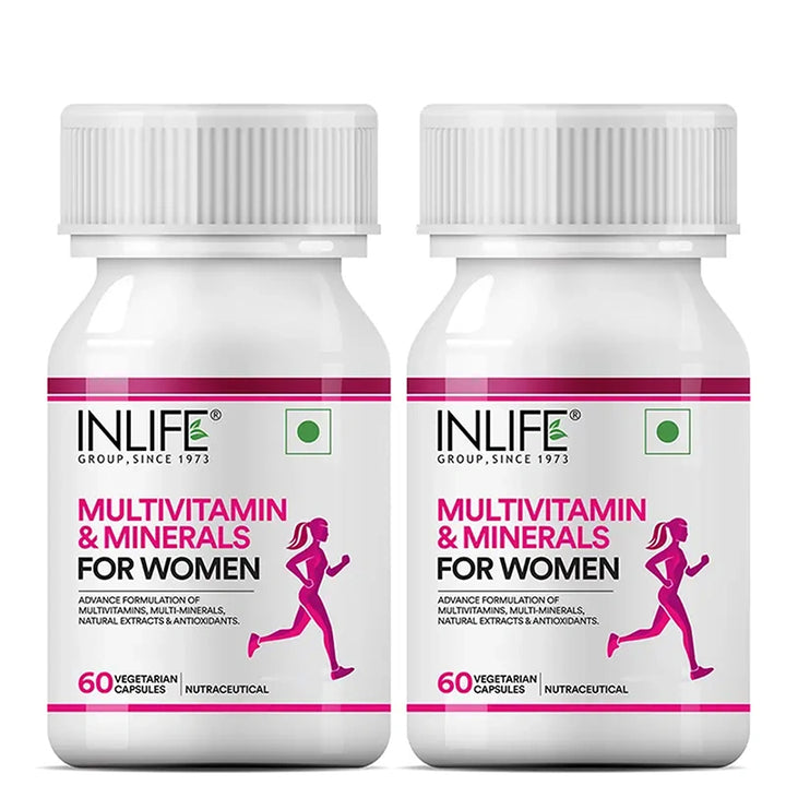 INLIFE Multivitamins & Minerals Antioxidants for Women Daily Formula Vitamins Supplement