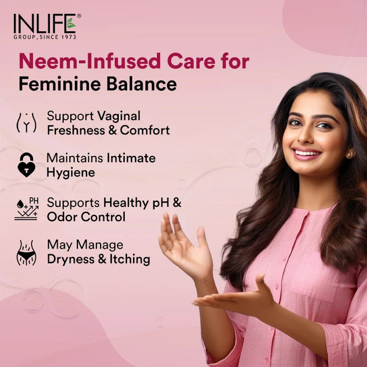 INLIFE Vaginal Hygiene Support with Neem Seed Oil | Capsules