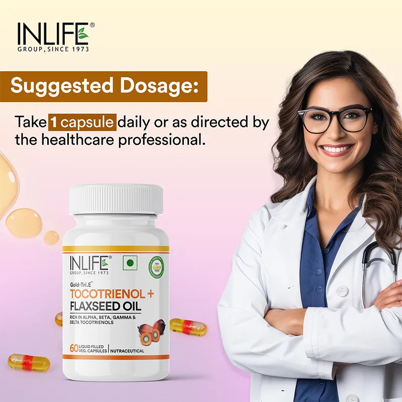 INLIFE Tocotrienol Oil with Flaxseed Oil Supplement