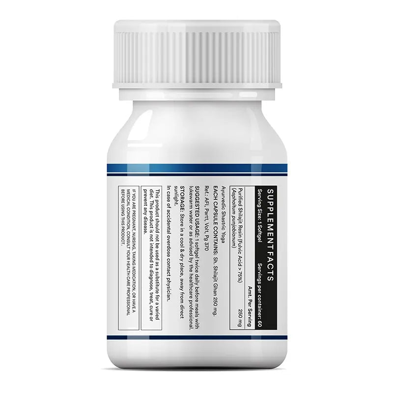 INLIFE Pure Himalayan Shilajit Resin 500mg Softgels