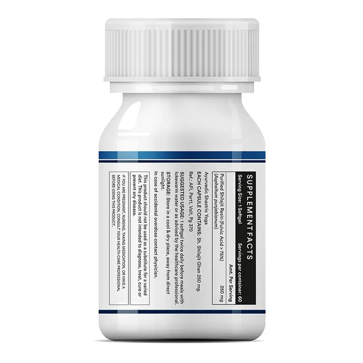 INLIFE Pure Himalayan Shilajit Resin 500mg Softgels