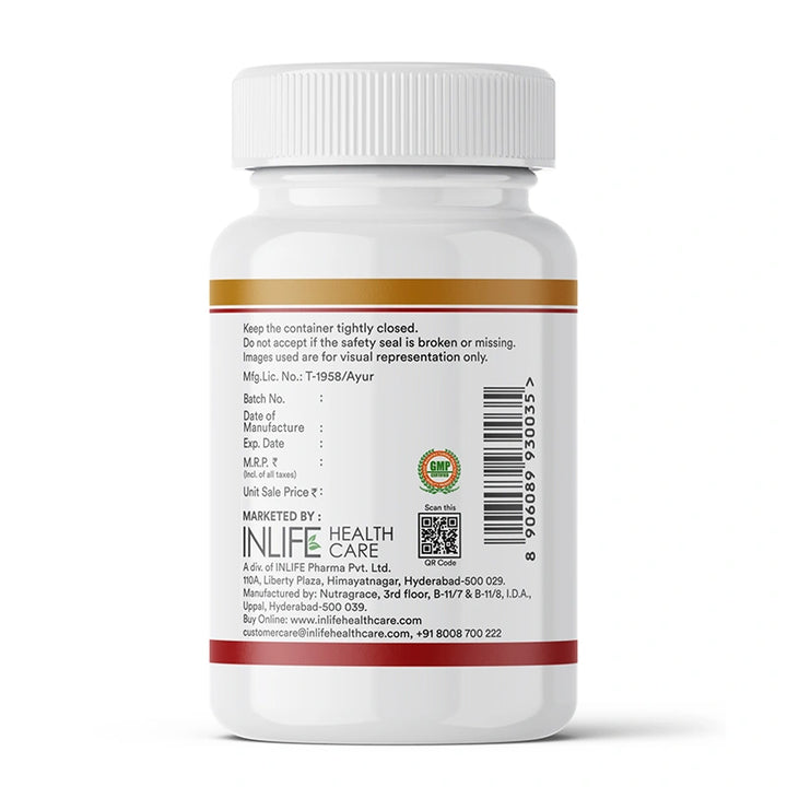 INLIFE Sea Buckthorn Oil Capsules 500mg | Omega 3 6 7 9 Supplement for Skin and Overall Wellness - 30 Liquid Filled Vegetarian Capsules