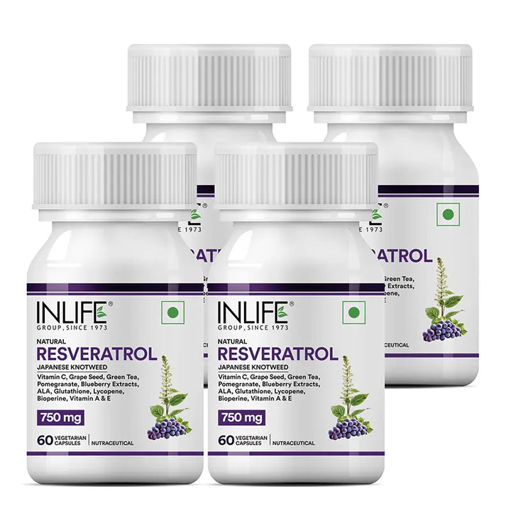 INLIFE Natural Resveratrol Japanese Knotweed Supplement