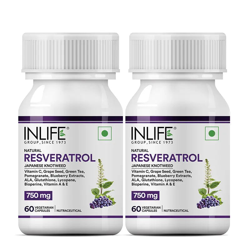 INLIFE Natural Resveratrol Japanese Knotweed Supplement