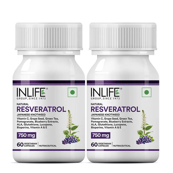 INLIFE Natural Resveratrol Japanese Knotweed Supplement