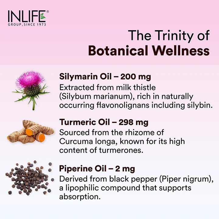 INLIFE Silymarin Oil with Turmeric & Piperine Supplement