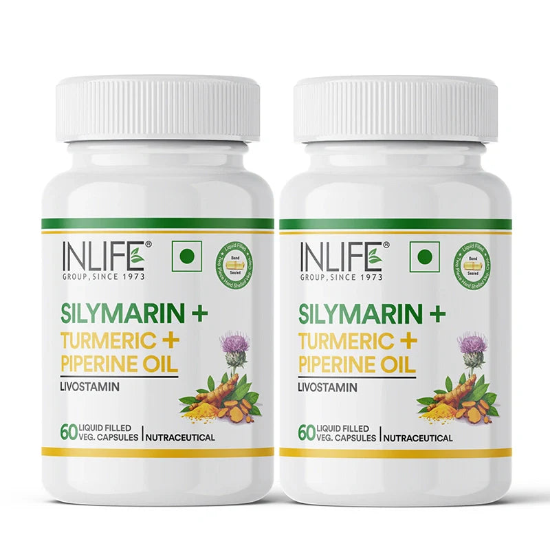 INLIFE Silymarin Oil with Turmeric & Piperine Supplement