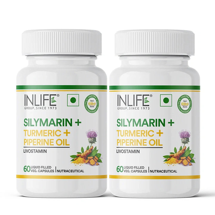 INLIFE Silymarin Oil with Turmeric & Piperine Supplement