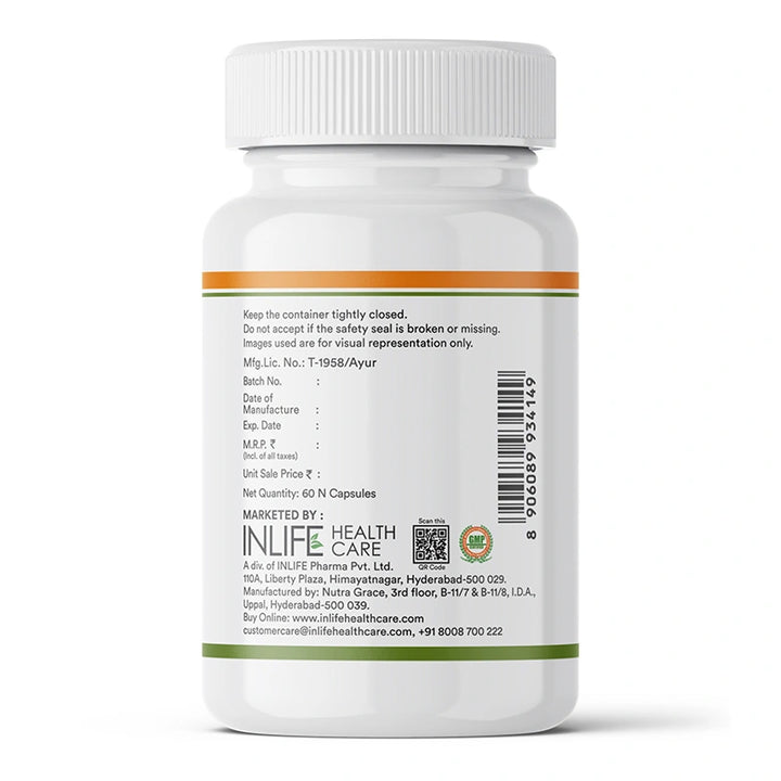 INLIFE Natural Frankincense Oil | Liquid-Filled Veg. Capsules | 150 mg