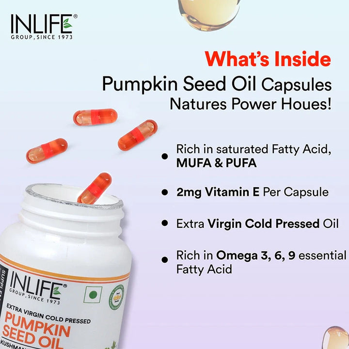 INLIFE Pumpkin Seed Oil Capsules