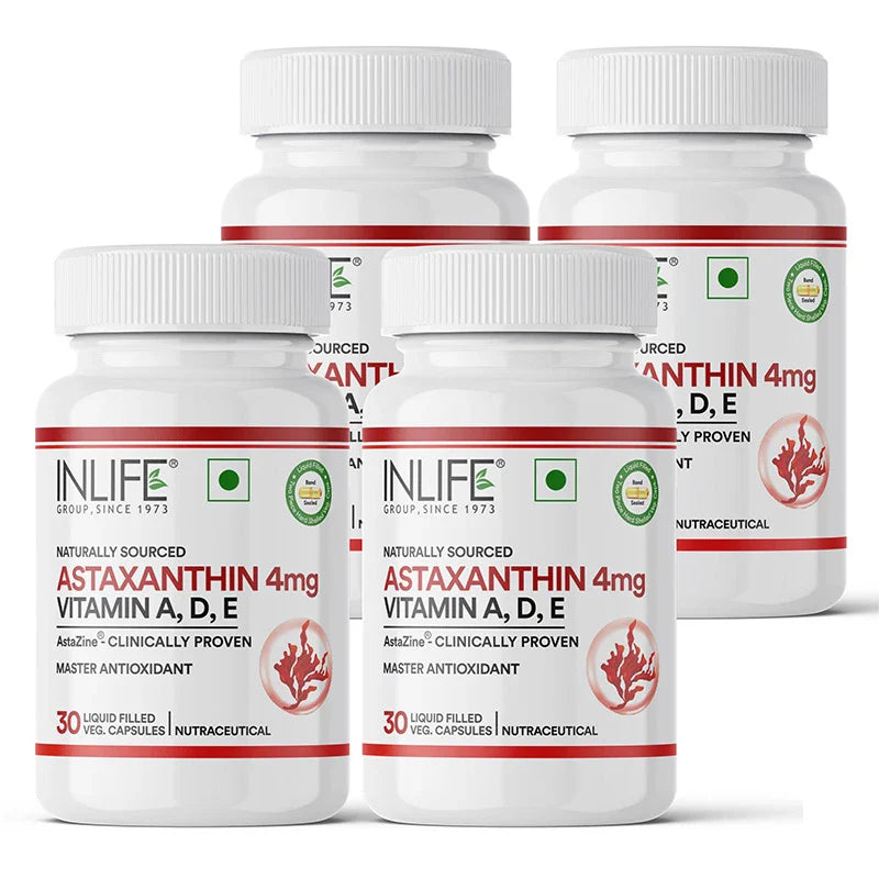 INLIFE AstaZine® Astaxanthin with Vitamins A, D3 & E Supplement