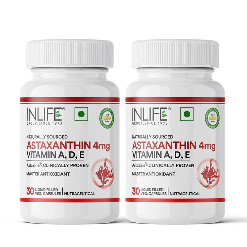 INLIFE AstaZine® Astaxanthin with Vitamins A, D3 & E Supplement
