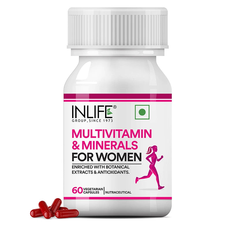 INLIFE Multivitamins &amp; Minerals Antioxidants for Women Daily Formula Vitamins Supplement