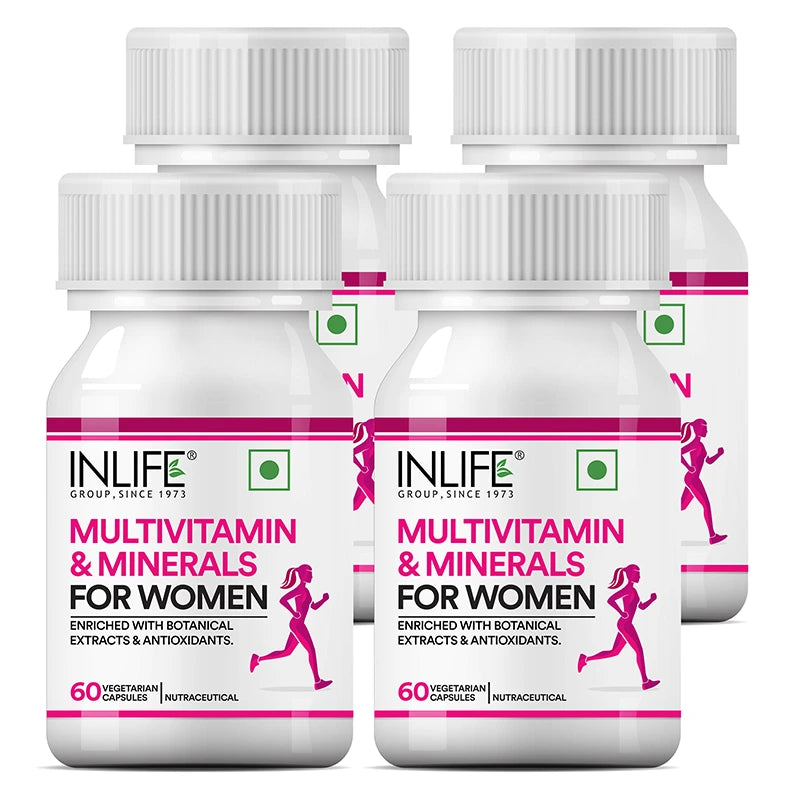 INLIFE Multivitamins &amp; Minerals Antioxidants for Women Daily Formula Vitamins Supplement
