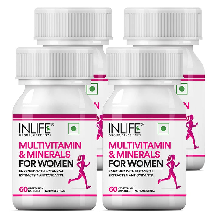 INLIFE Multivitamins &amp; Minerals Antioxidants for Women Daily Formula Vitamins Supplement