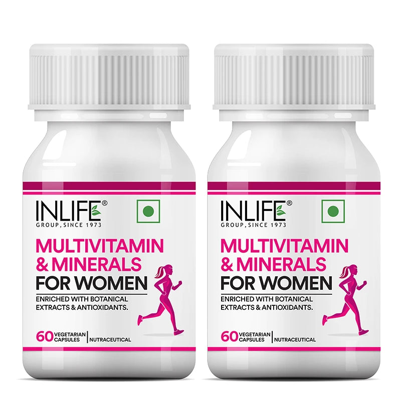 INLIFE Multivitamins &amp; Minerals Antioxidants for Women Daily Formula Vitamins Supplement