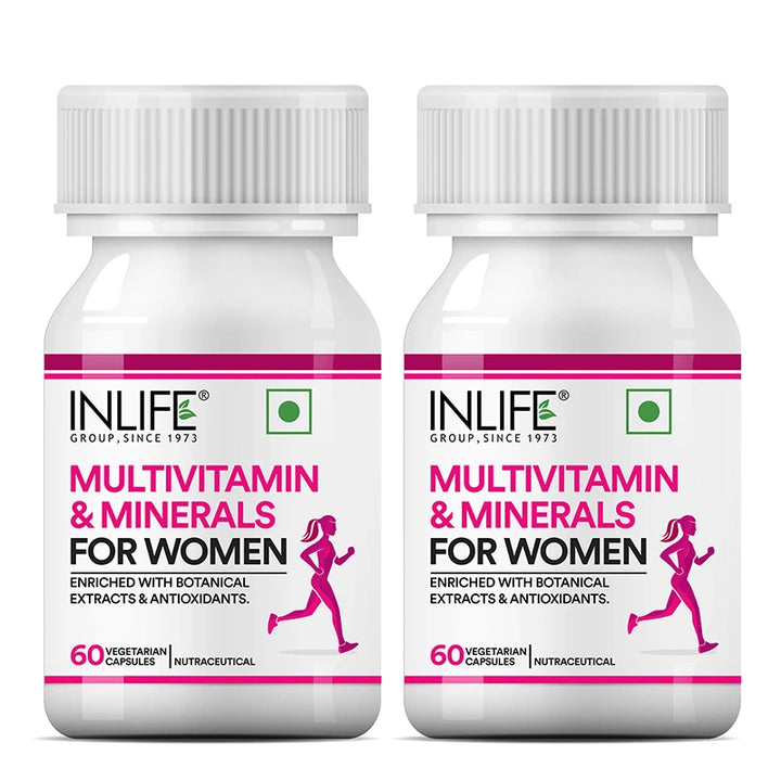 INLIFE Multivitamins &amp; Minerals Antioxidants for Women Daily Formula Vitamins Supplement