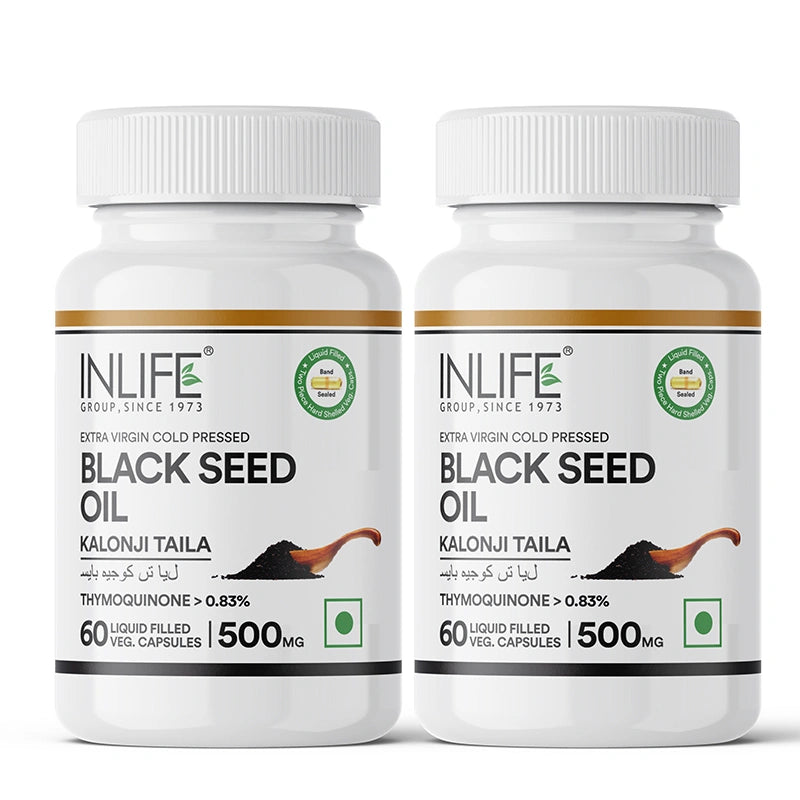 INLIFE Black Seed Oil Extra Virgin Cold Pressed, 500 mg