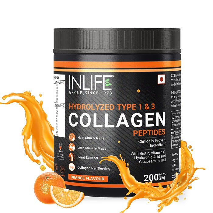 INLIFE Hydrolysed Collagen Peptides Supplement (200g)