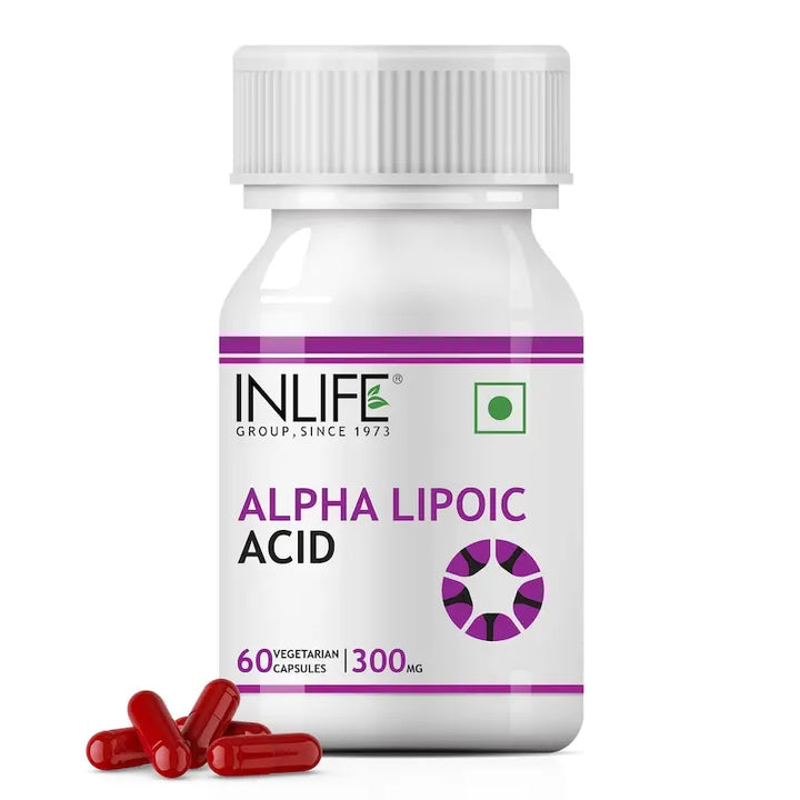 INLIFE Alpha Lipoic Acid, ALA Universal Antioxidant Supplement, 300 mg