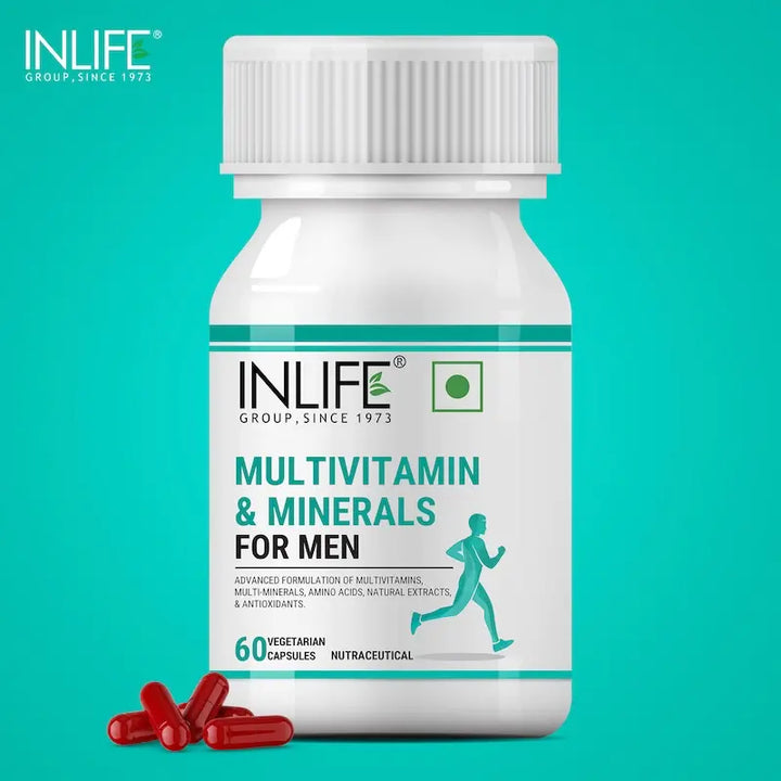 INLIFE Multivitamins & Minerals Amino Acids Antioxidants for Men Health Supplement