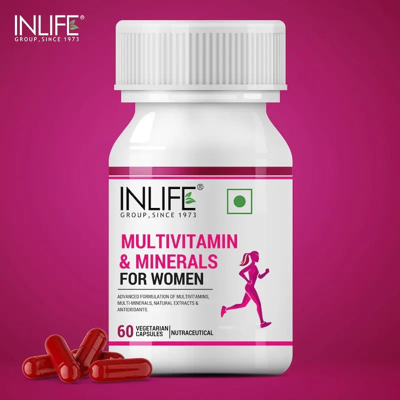 INLIFE Multivitamins & Minerals Antioxidants for Women Daily Formula Vitamins Supplement