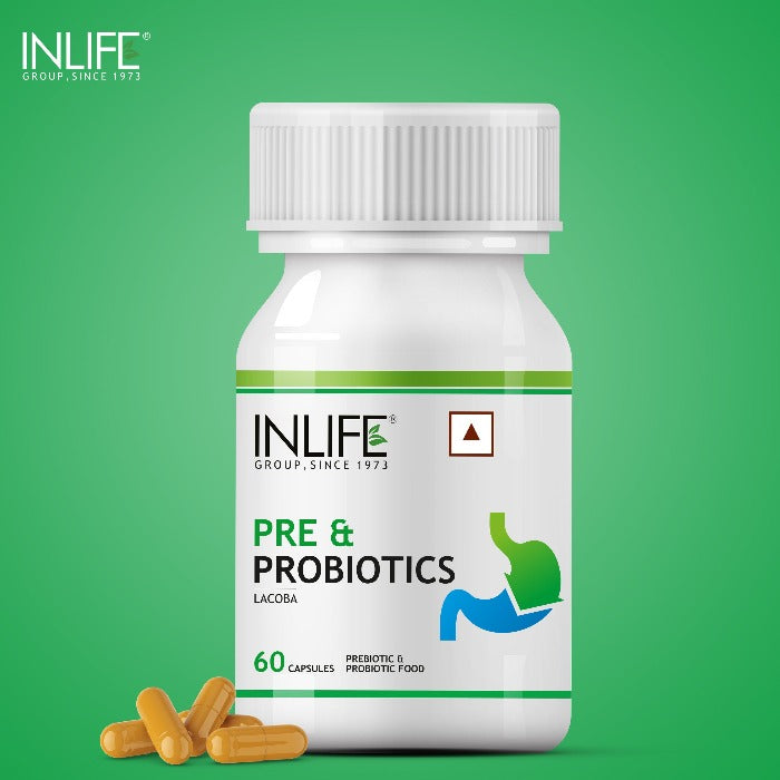 INLIFE Prebiotics and Probiotics Supplement for Men Women