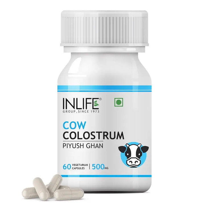 INLIFE Colostrum Capsules 500mg | Ayurvedic Immune & Gut Health Supplement